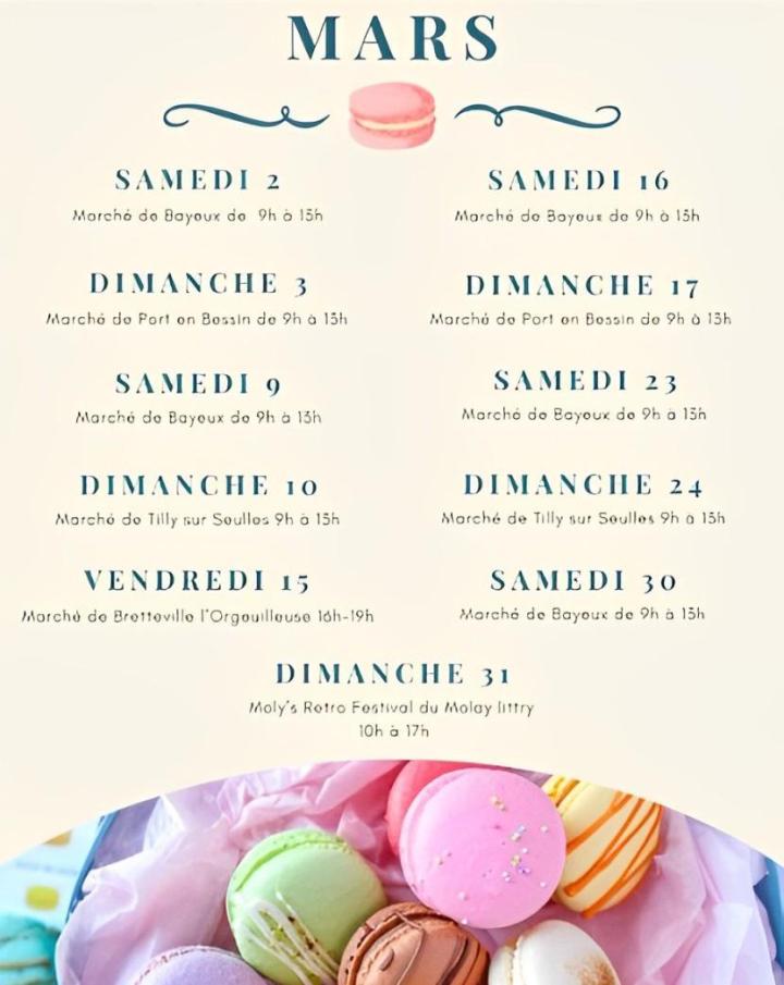 Macarons artisanaux et frais Caen